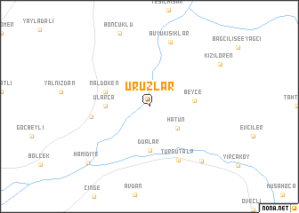 map of Uruzlar