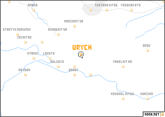 map of Urych