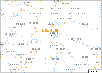 map of Urzadan