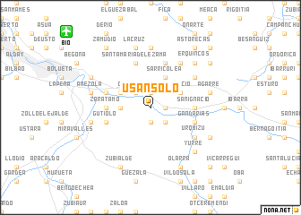 map of Usánsolo
