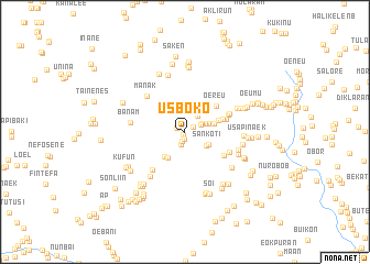 map of Usboko