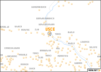 map of Ušće