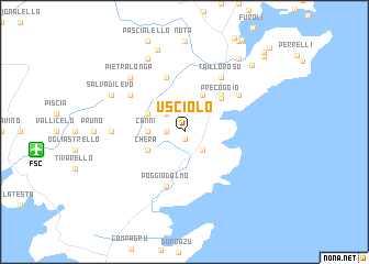 map of Usciolo