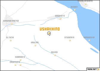 map of Ushakhino