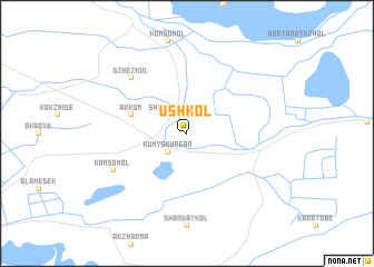 map of Ushkolʼ