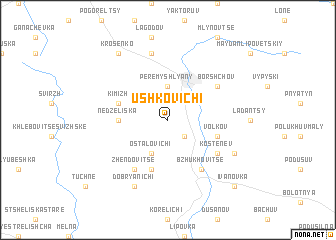 map of Ushkovichi