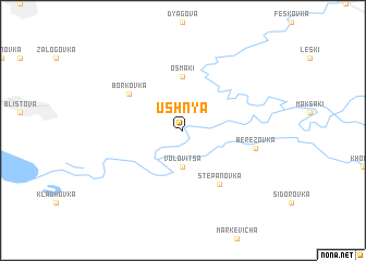 map of Ushnya