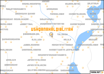 map of Ush Qanah al Qiblīyah