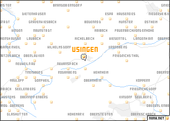 map of Usingen
