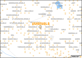 map of Usmānwāla