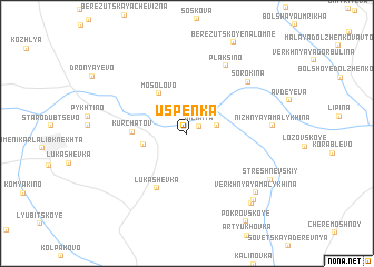 map of Uspenka
