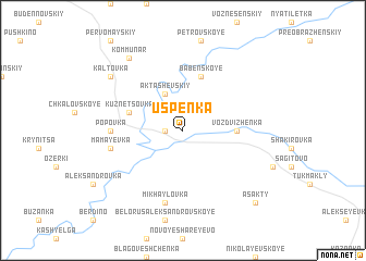 map of Uspenka