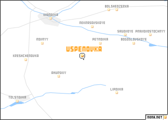 map of Uspenovka