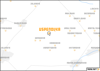 map of Uspenovka