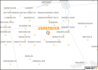 map of Uspenovka