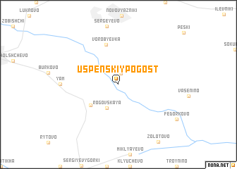 map of Uspenskiy Pogost