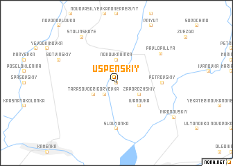 map of Uspenskiy