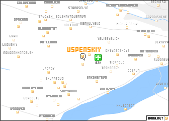 map of Uspenskiy