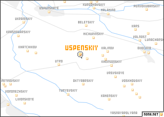 map of Uspenskiy