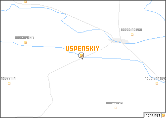 map of Uspenskiy