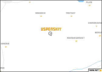 map of Uspenskiy