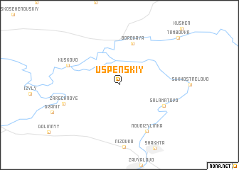 map of Uspenskiy