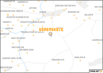 map of Uspenskoye