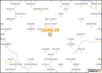 map of Uspolka