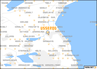 map of Usserød