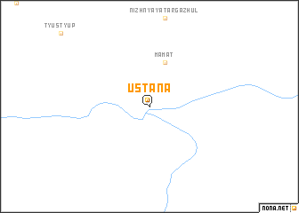 map of Ust\