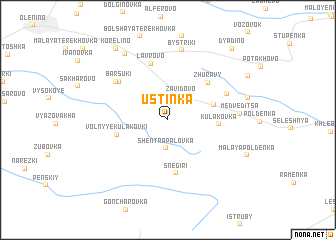 map of Ustinka