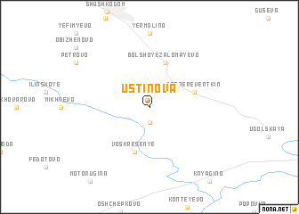 map of Ustinova