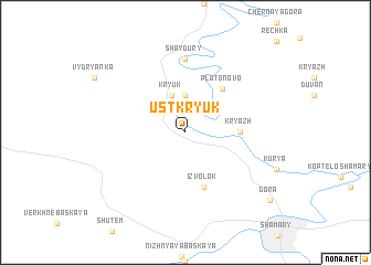 map of Ust\