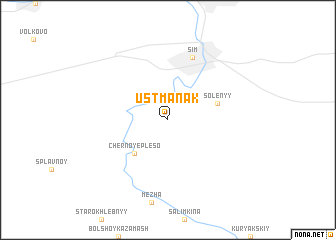 map of Ust\