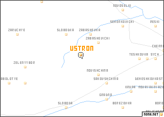 map of Ustronʼ