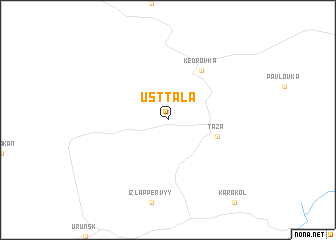 map of Ust\