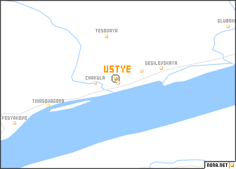 map of Ust\