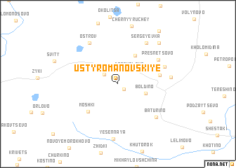 map of Usty Romanovskiye
