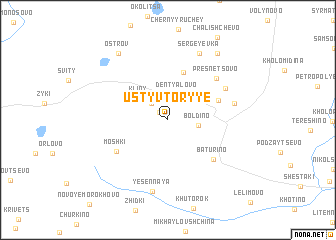 map of Usty Vtoryye