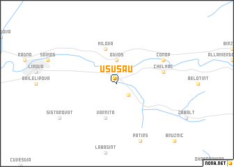 map of Ususău