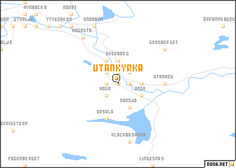 map of Utankyrka