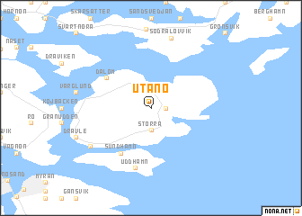 map of Utanö