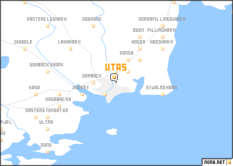 map of Utås