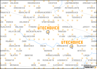 map of Útěchovice