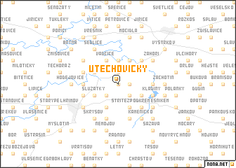 map of Útěchovičky
