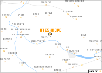 map of Uteshkovo
