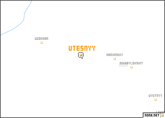 map of Utësnyy