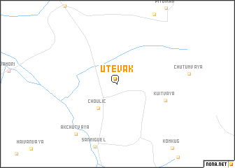 map of Utevak