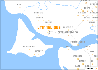 map of Utia Melique