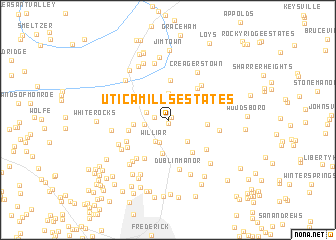 map of Utica Mills Estates
